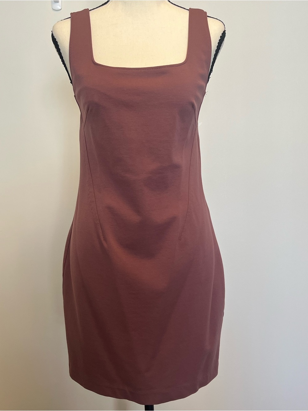 Dynamite Mauve Square-Neck Bodycon Mini Dress
